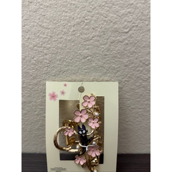 Studio Ghibli Kiki\'s Delivery Service Jiji Sakura Claw Hair Clip main image 4